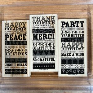 Stampin' Up! BLOCK PARTY Stamp Set